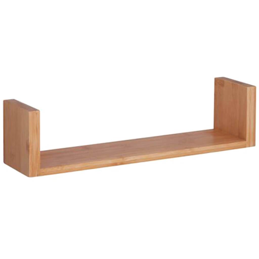 Wall Ledge Shelf Bamboo, 15.7in