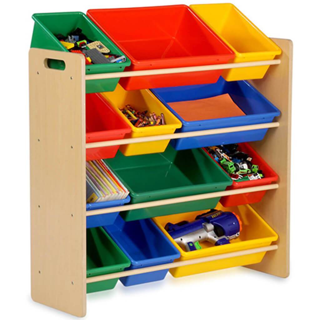 Wooden Kids Toy Storage and Organizer Bin