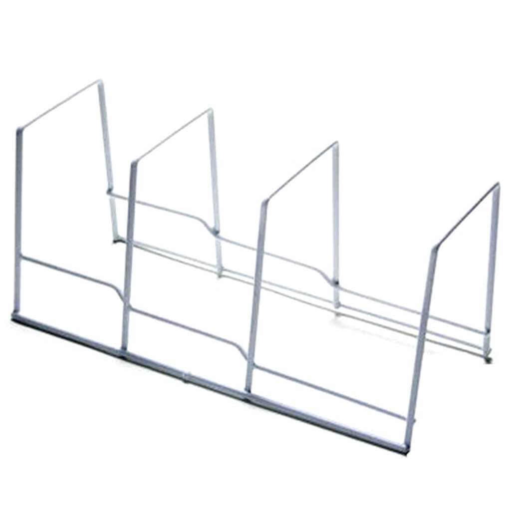 Kitchen Organizer Plate Rack White Wire 10.2 x 5.8 x 5.2in