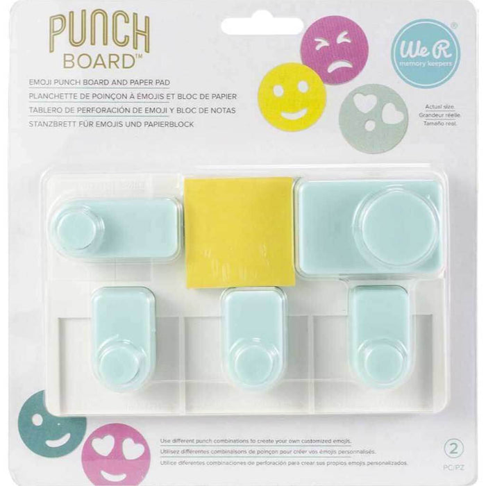 We R Makers Emoji Punch Board and Paper Pad