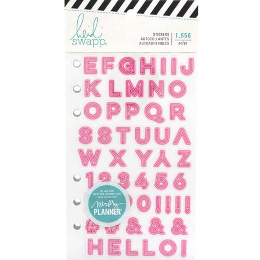 Heidi Swapp Alphabet Sticker Book 1556 Pieces Multicolor Stickers