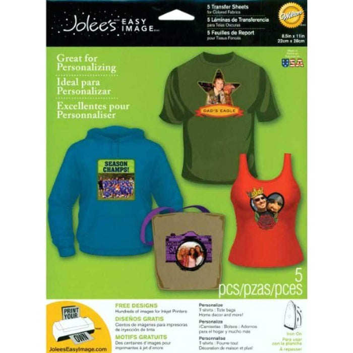 EK Success Jolee's Boutique Easy Image Iron-On Transfer Paper 8.5in x 11in