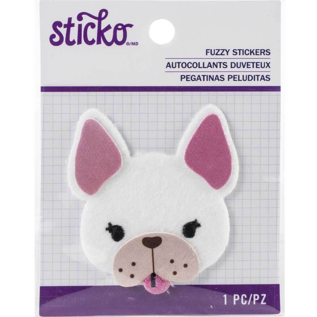 Frenchie Fuzzy Sticker