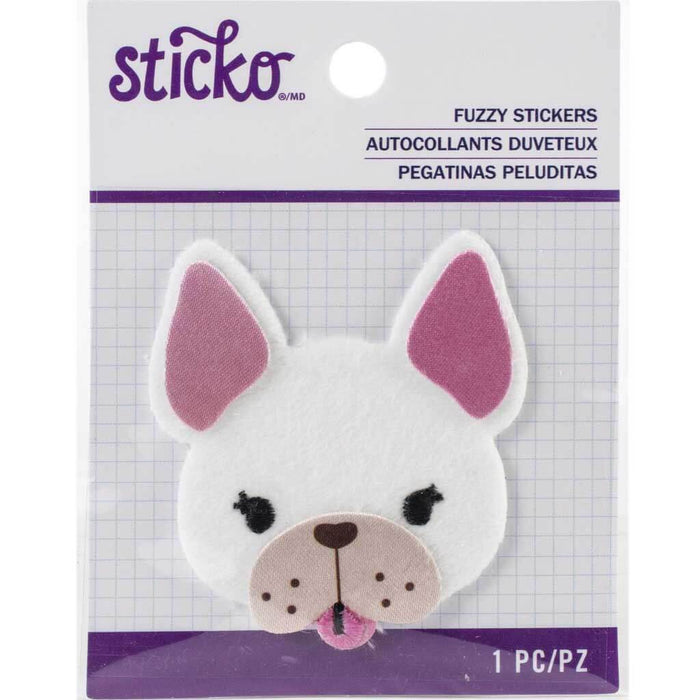 Sticko Frenchie Fuzzy Sticker