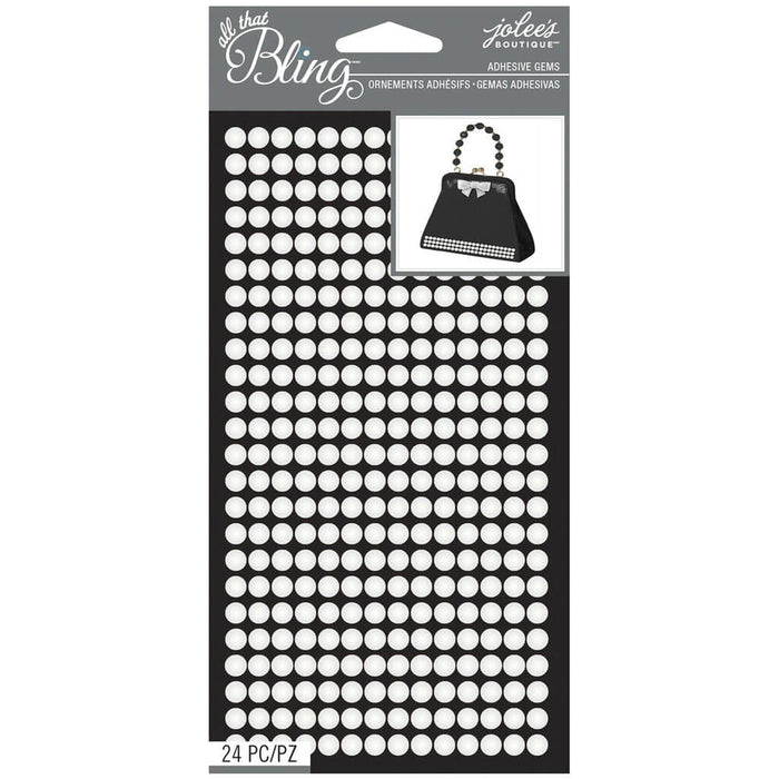 Jolee's Boutique All That Bling Pearl Adhesive Gems 24 Pack