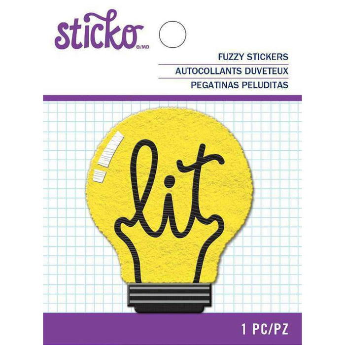Sticko Bulb Fuzzy Sticker