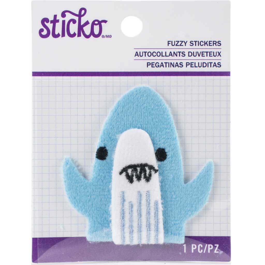 Shark Fuzzy Sticker