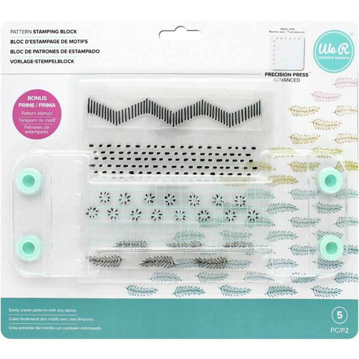 We R Memory Keepers 5pcs Pattern Stamp Block