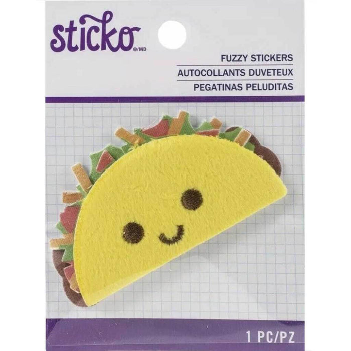 Sticko Taco Fuzzy Sticker