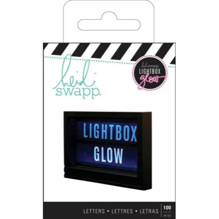 Heidi Swapp Lightbox Glow 100pcs Blacklight Reactive Letters