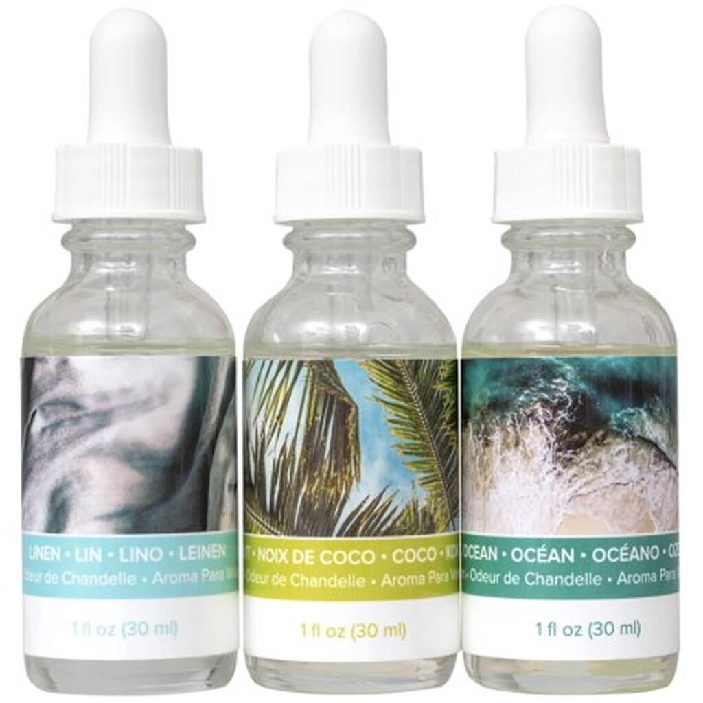 Wick Scent Tropical Vibes 3pc – Tropical Fragrance Oils for DIY Candle Making