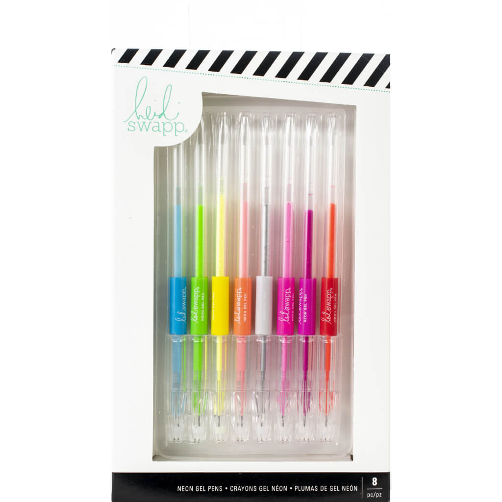 Heidi Swapp Color Fresh Neon Gel Pens 8pc Memory Planner Set