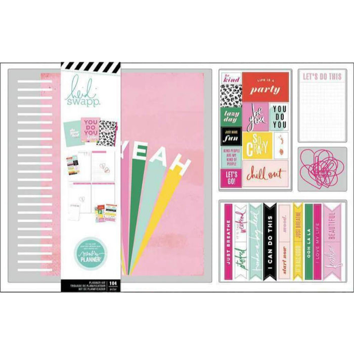 Heidi Swapp 104pcs Memory Planner Kit Color Fresh, Oh Yeah