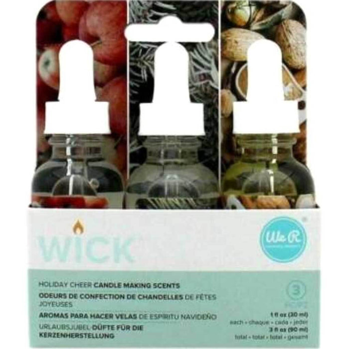 Holiday Cheer Wick Candle Scent 3pcs | Fragrance Oils for Candles