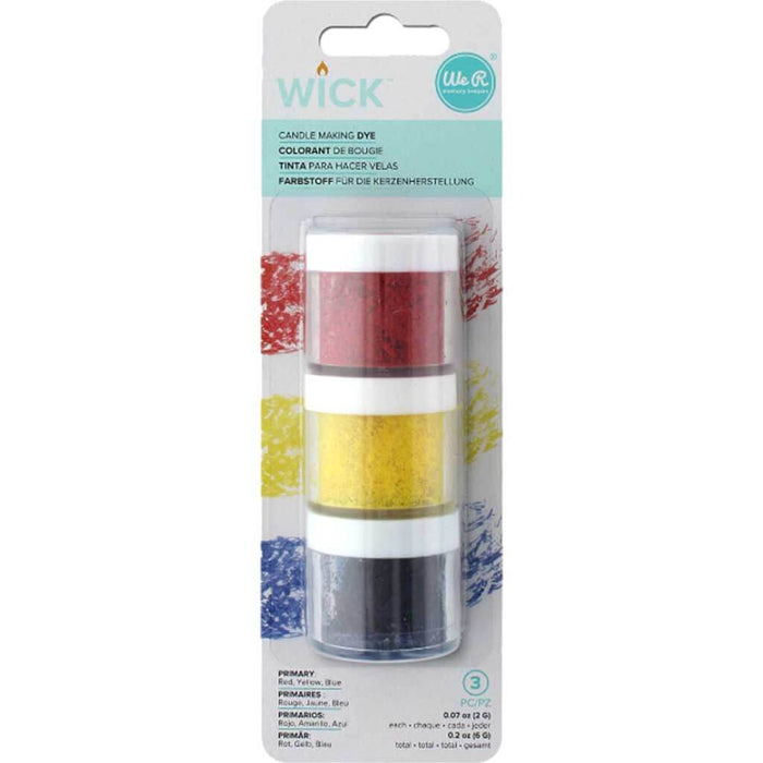 We R Makers Wick Candle Wax Dye Primary Colors Set 3 Pack
