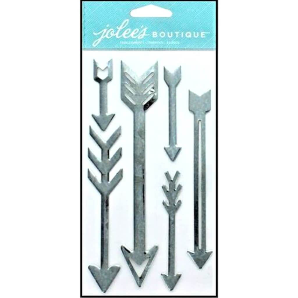 Jolee&#39;s Boutique Stickers  Marbled Metal Arrows