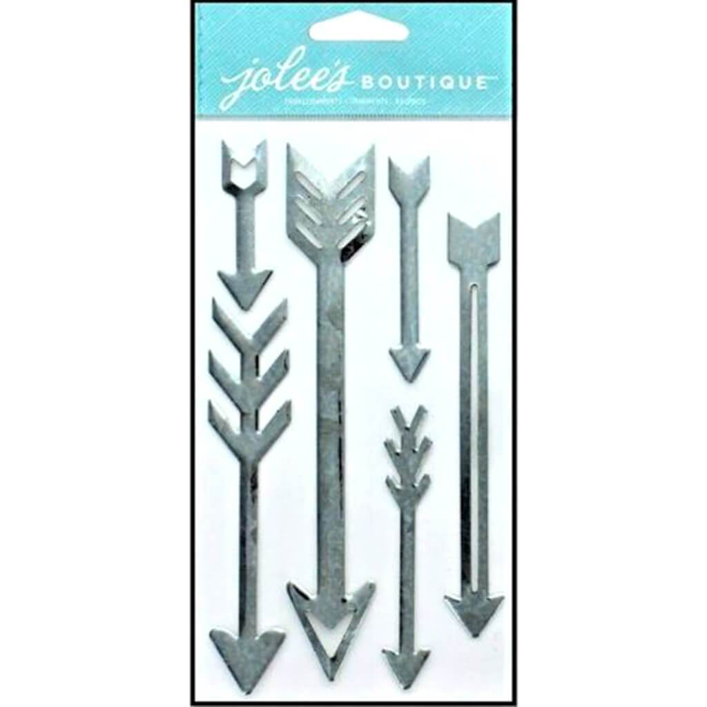 Jolee's Boutique Stickers  Marbled Metal Arrows