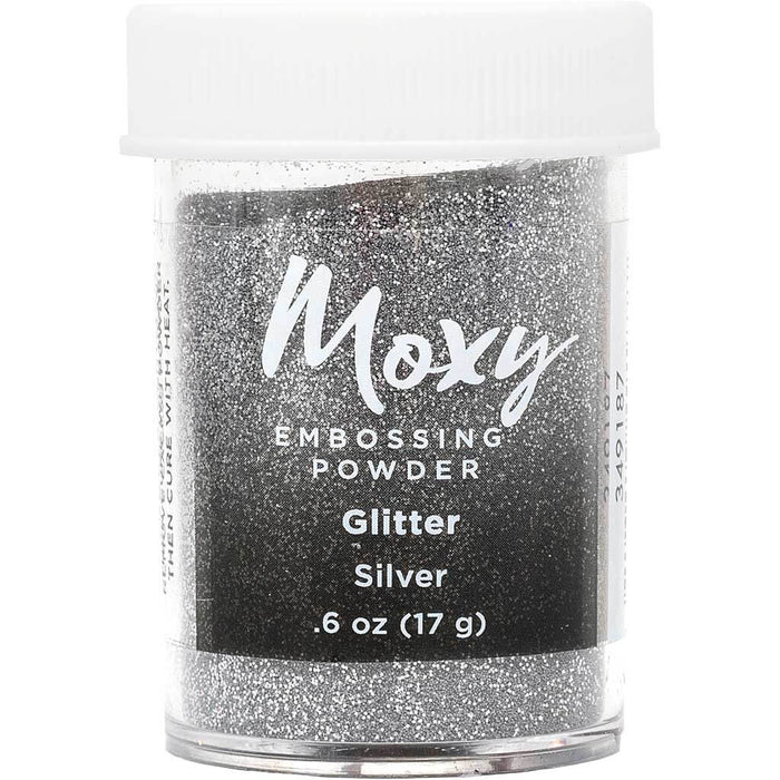 Moxy Embossing Powder Silver Glitter .6oz