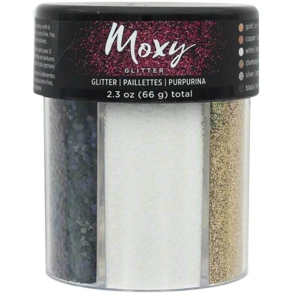 Moxy Glitter Set Shimmering Neutrals 6pc Jar