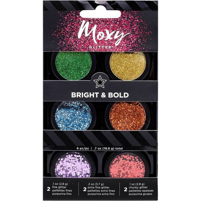 American Crafts Moxy Bright & Bold Multicolor Glitter Craft Set