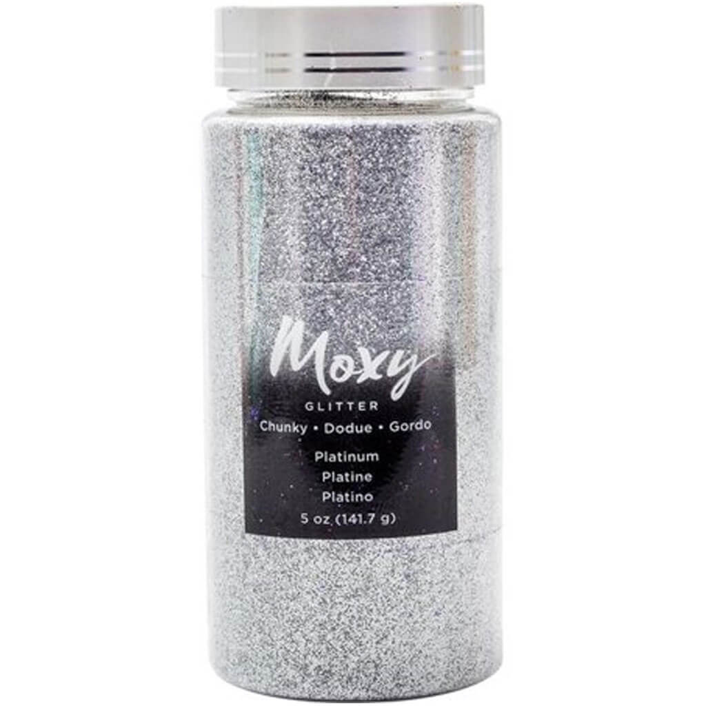 Moxy Glitter Chunky 5oz Platinum