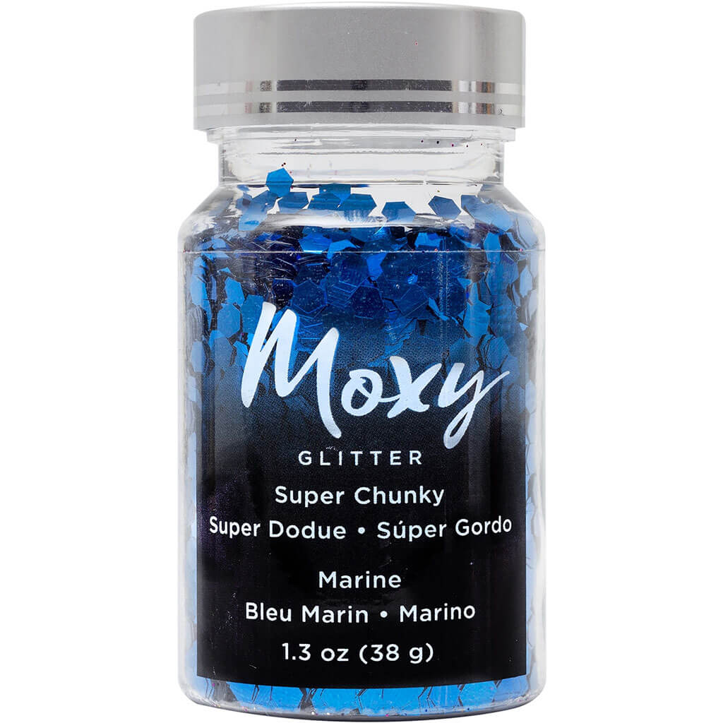 Moxy Glitter and Embossing Super Chunky 1.3oz Marine