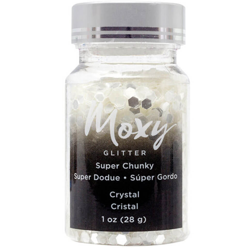 Moxy Glitter and Embossing Glass Super Chunky 1oz Crystal