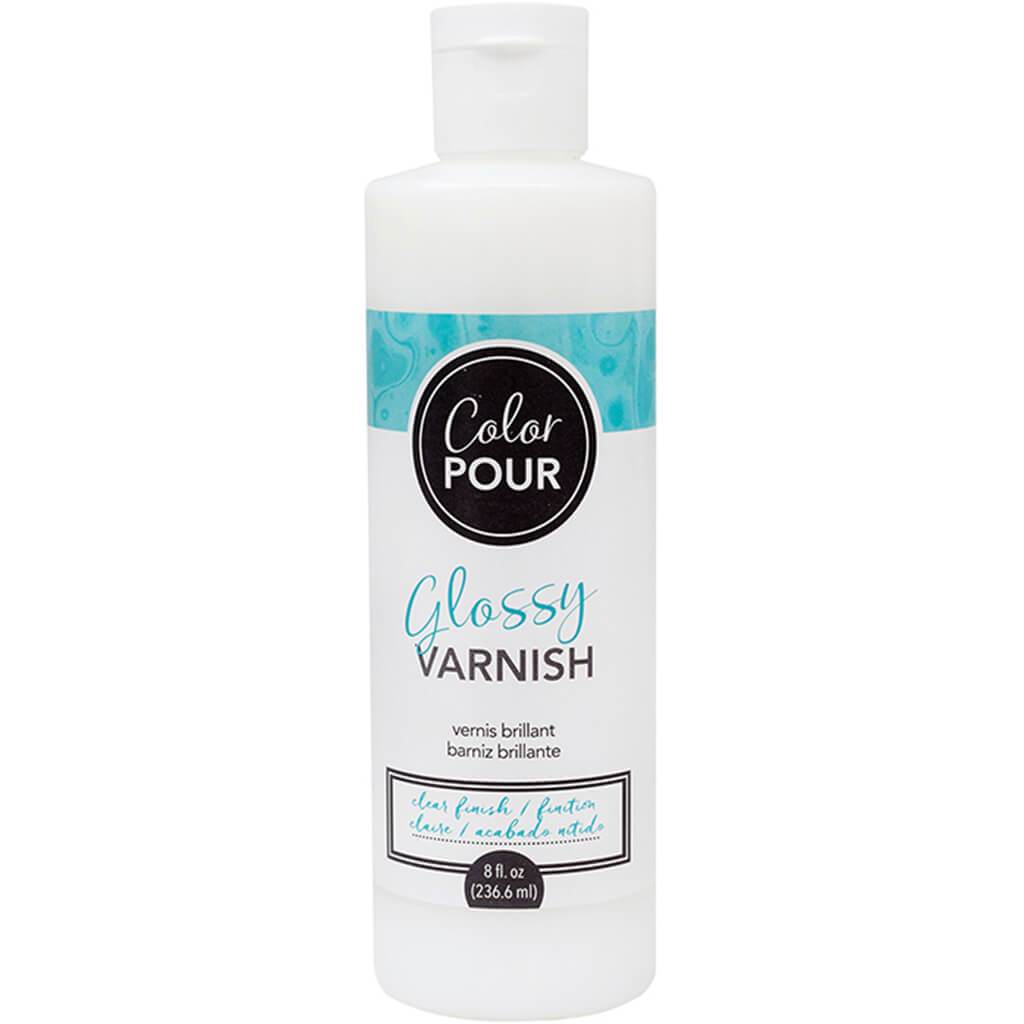 Color Pour Crystal Finish Glossy Varnish, 8oz