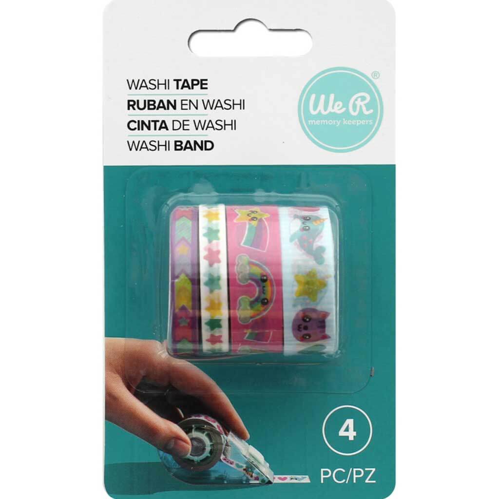 Washi Tape Rolls 4pkg Kawaii