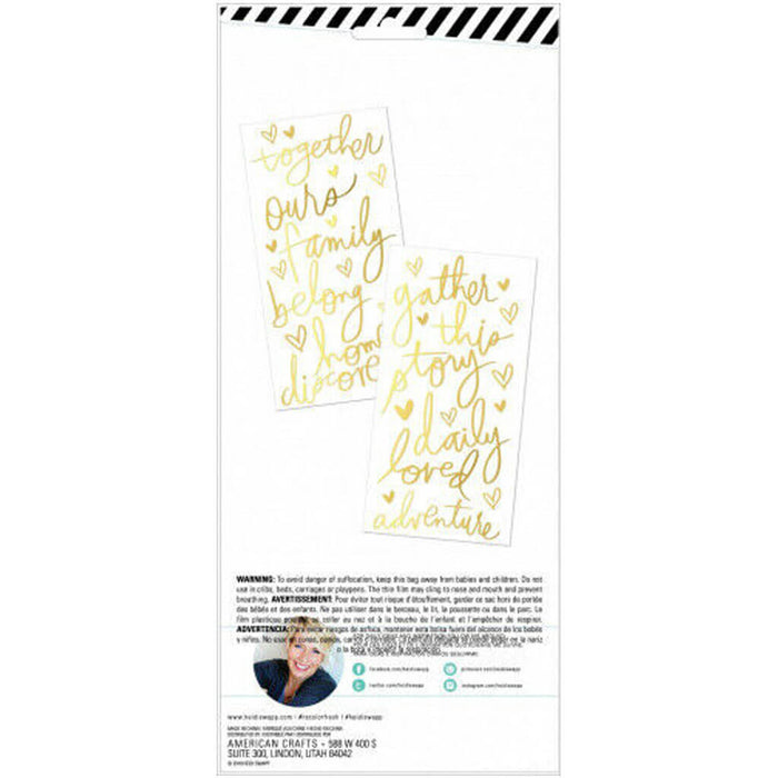 Heidi Swapp Color Fresh Puffy Stickers with Gold Foil 37pc
