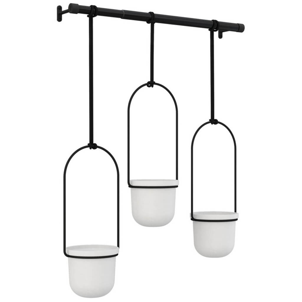 Triflora Hanging Planter White