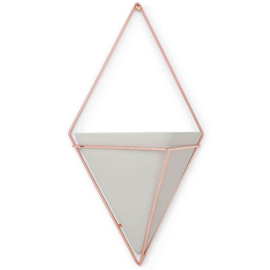 Trigg Large Wall Display Concrete-Copper