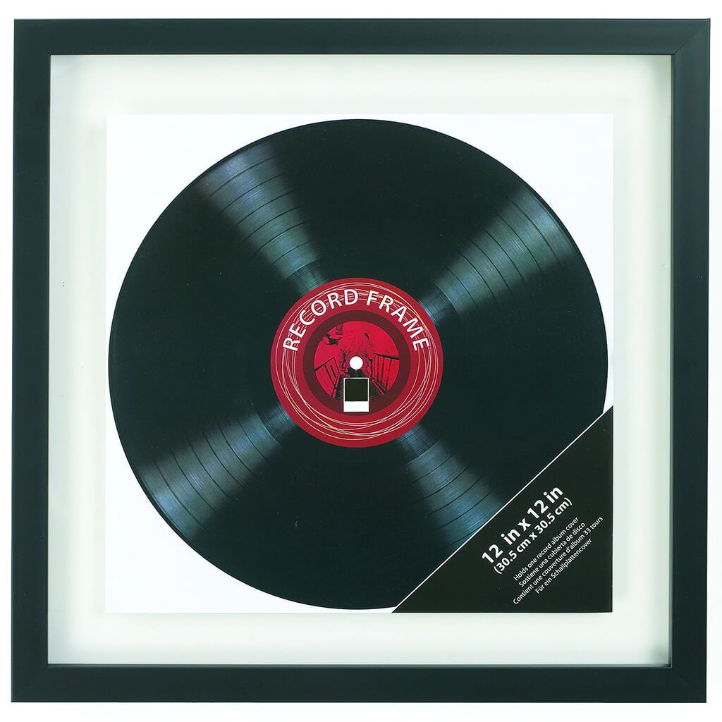 Record Album Frame Black