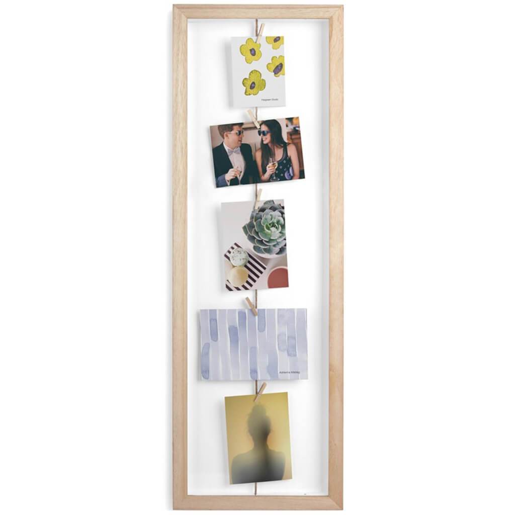 Clothesline Flip Picture Frame Natural