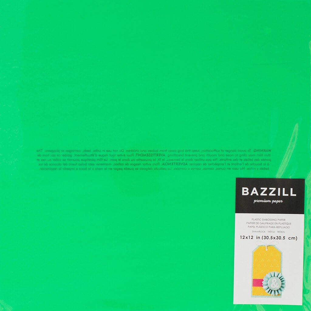 Bazzill Plastic Embossing Sheet 12in x 12in