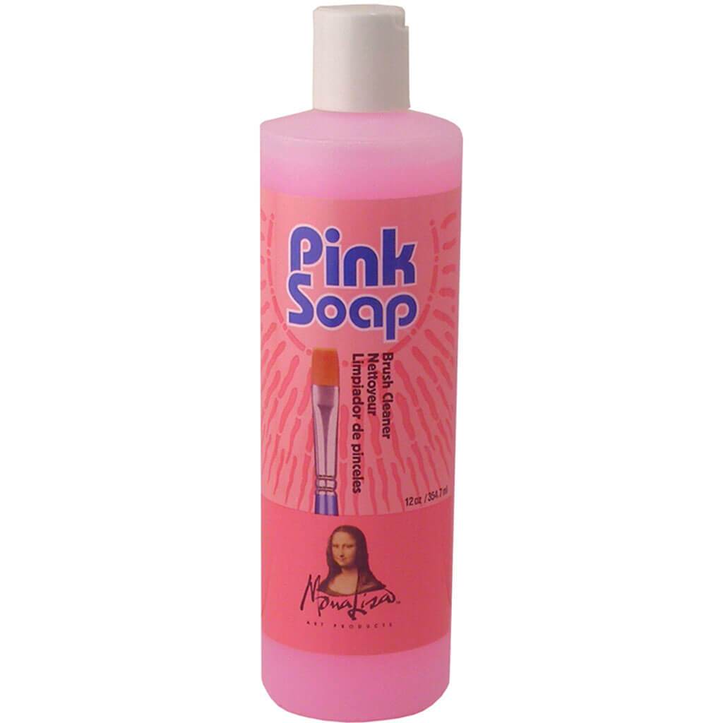 Pink Soap Brush Cleaner and Conditioner 12oz