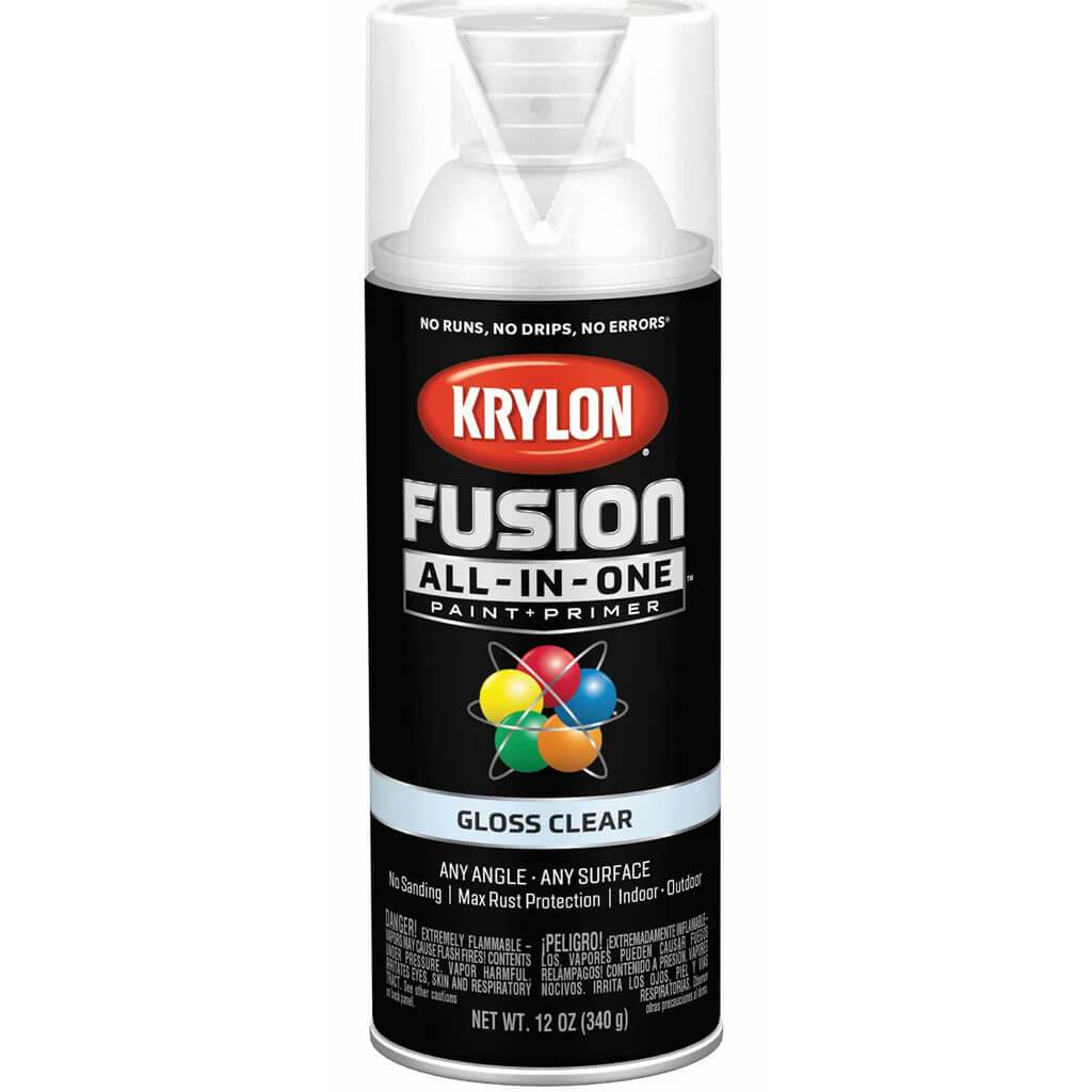 Fusion Spray Paint Gloss 12oz Clear