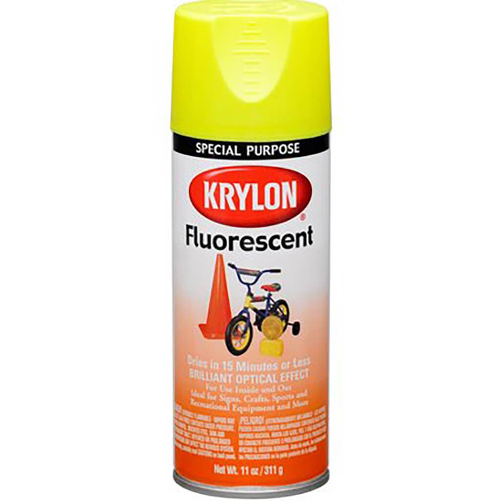 Fluorescent Spray Paint 11oz Lemon Yellow