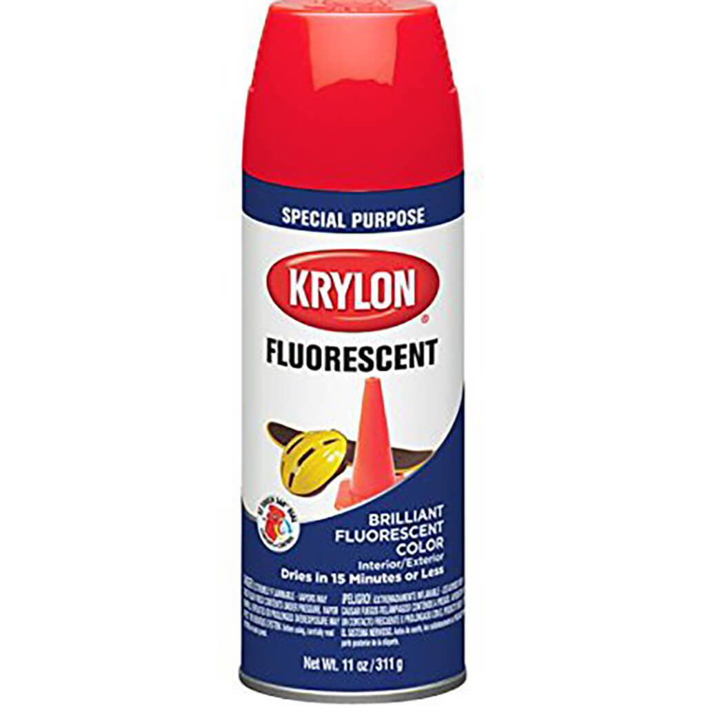 Krylon Fluorescent Spray Paint Cerise Fluorescent 11oz