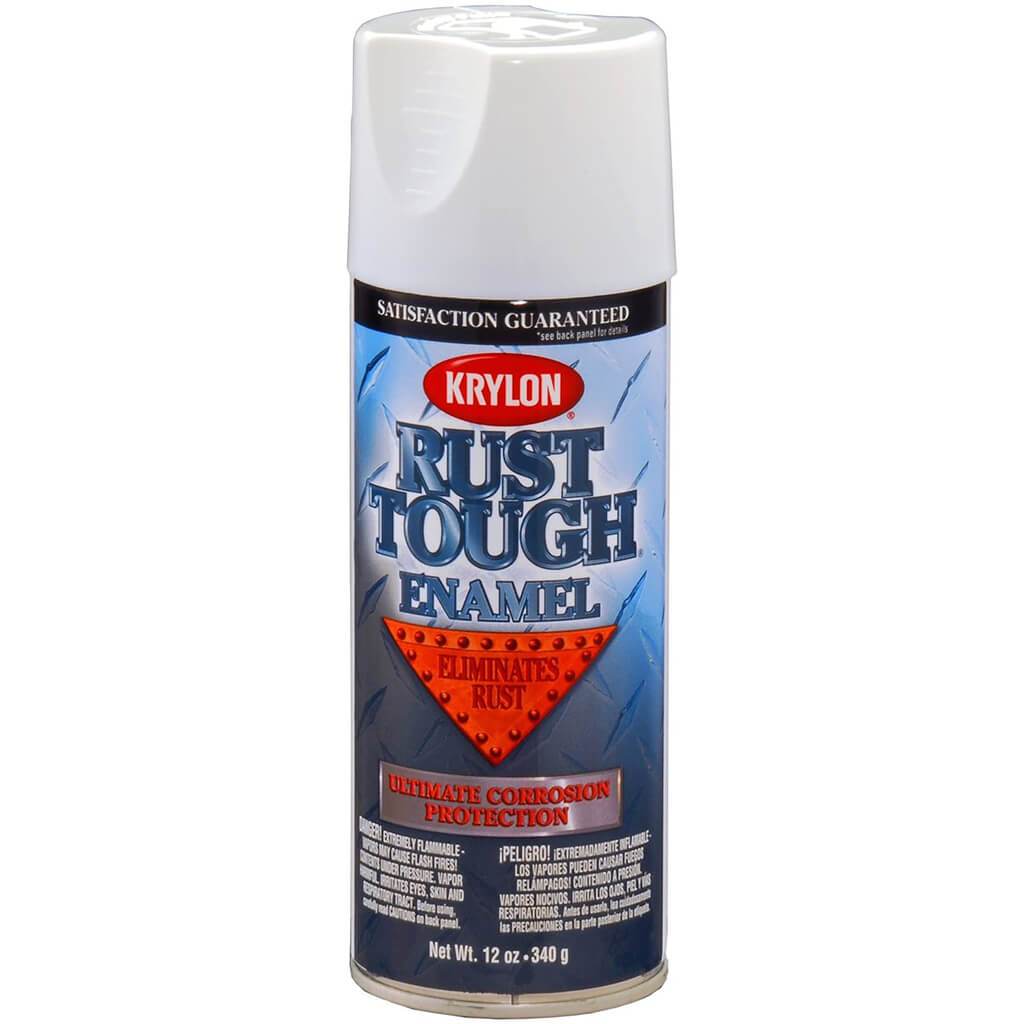 Rust Tough White Gloss Spray Paint 12oz