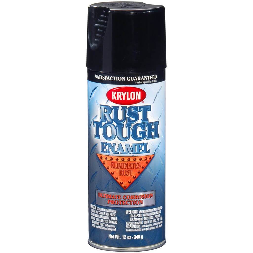 Rust Tough Black Gloss Spray Paint 12oz