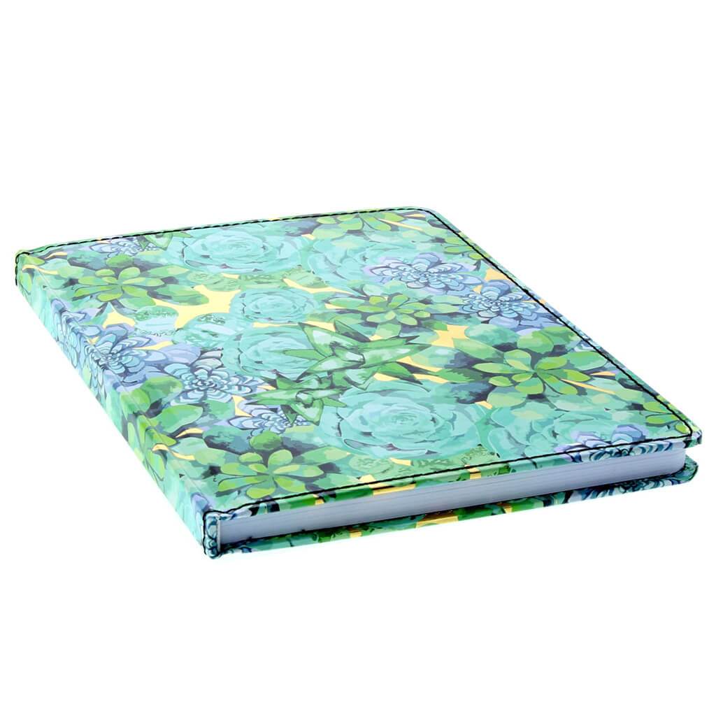 Limited Edition Fashion Golden Floral Blue Journal Lined 6in x 8in