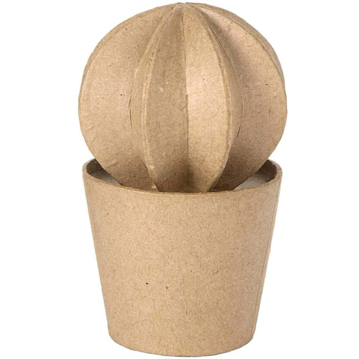Paper Mache Cactus: 4.5 Inches
