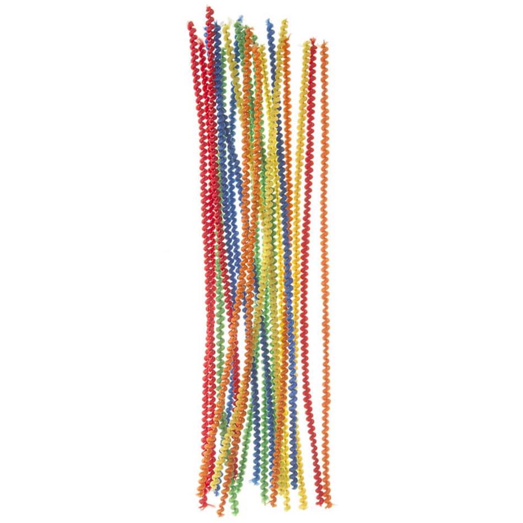 Primary Twisted Chenille Craft Stems: 12 Inches