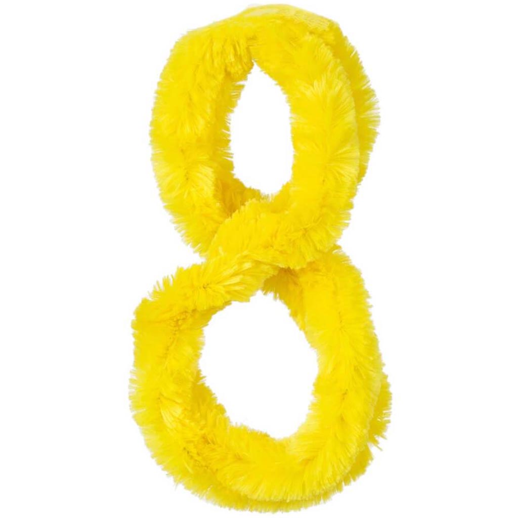 Yellow Jumbo Chenille Craft Stem: 6.5 Feet