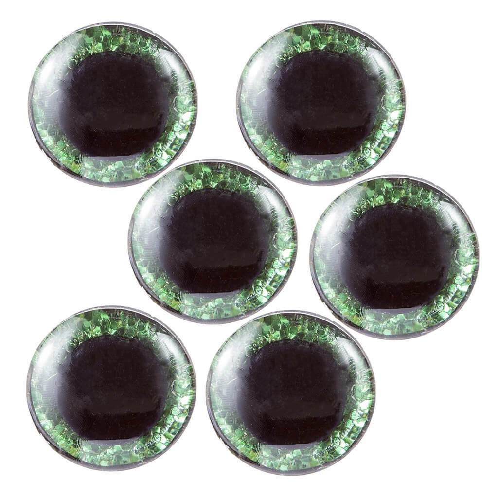 Self-Adhesive Molded Eyes: 15 Millimeters, 6 Pack