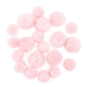 Yarn Pom Poms : 1 to 1.5 Inches, 20 Pack