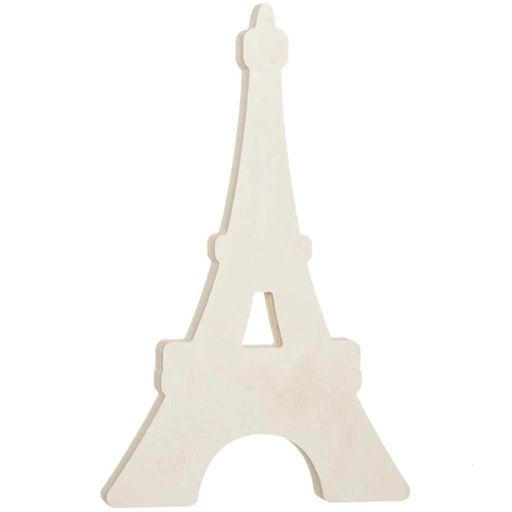 Eiffel Tower Standing Wood Shape: 6 x 8.13 Inches