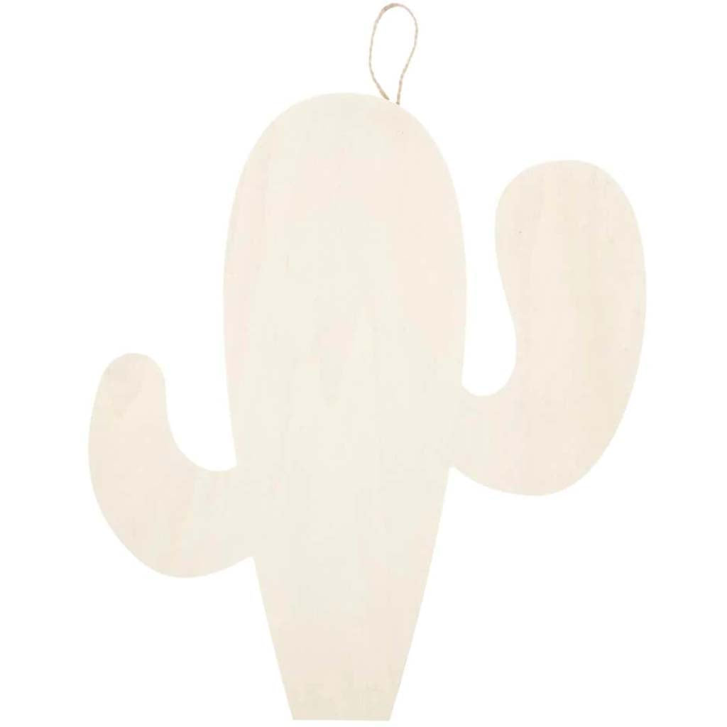 Cactus Hanging Wood Shape: 11 x 12.12 Inches