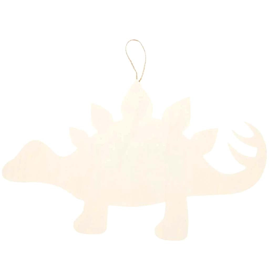 Stegosaurus Hanging Wood Shape: 9 x 15 Inches